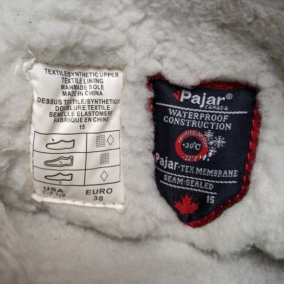 Pajar tall gray waterproof Gia boots, size 7-7.5 - Picture 4 of 13